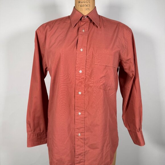 Vintage Yves Saint Laurent Faded Red Button Up Shirt - Picture 1 of 8